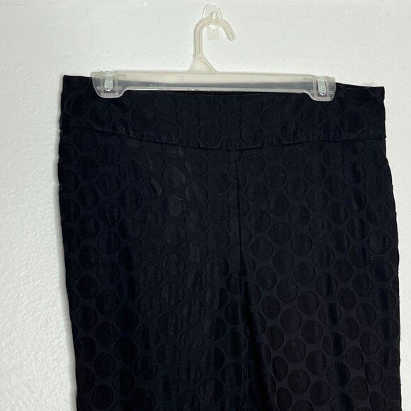 Soft Surroundings Pull On Stretch Straight Leg Ankle Pants Black Size Medium - Picture 5 of 8